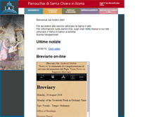 Tablet Screenshot of parrocchiasantachiara.it